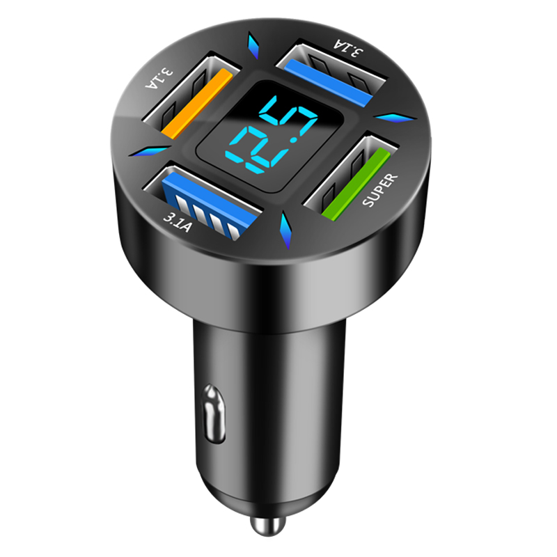 WNsM66W-4-Ports-USB-Car-Charger-Fast-Charging-PD-Quick-Charge-3-0-USB-C-Car